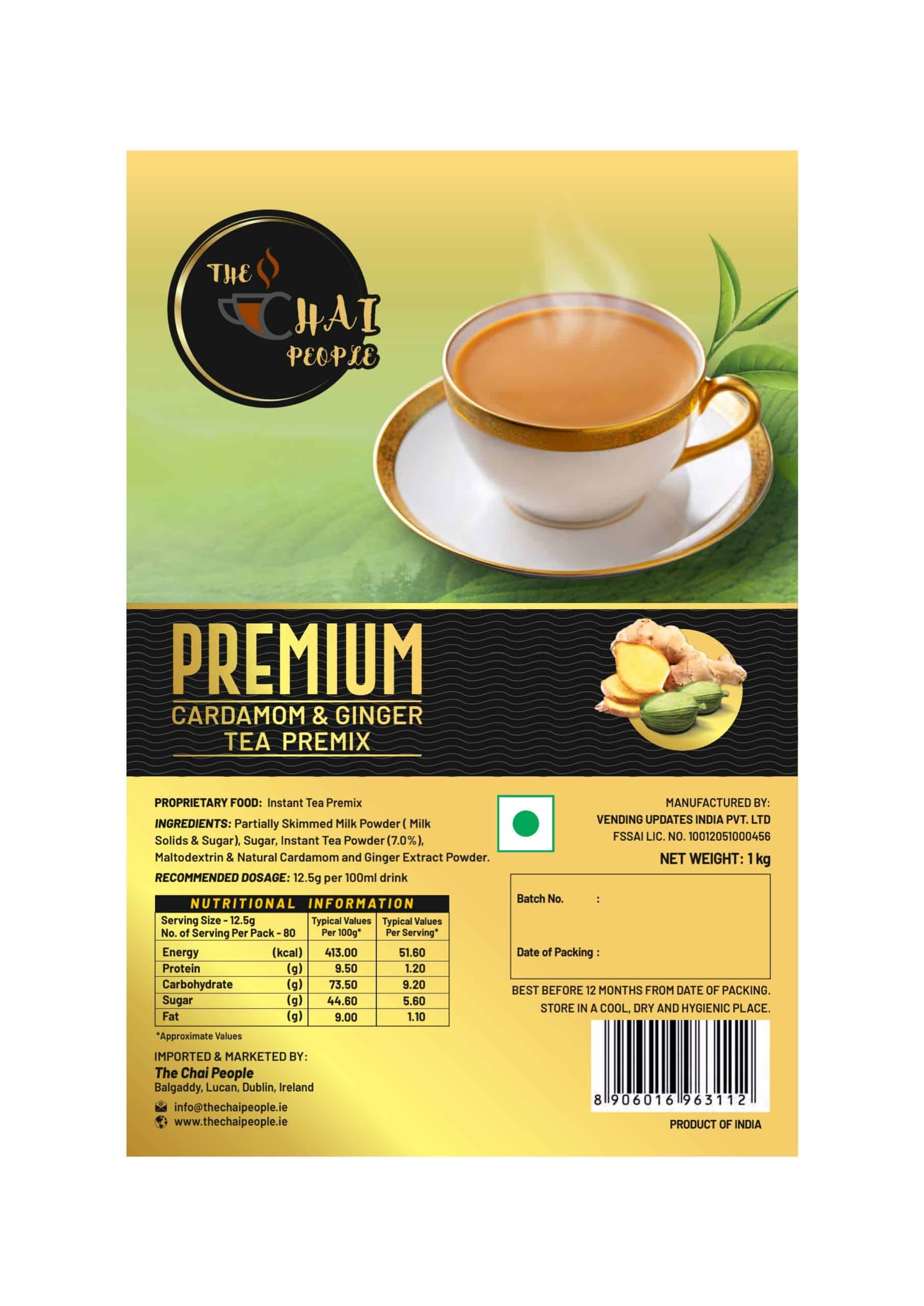 Kadak Cardamom & Ginger Tea Premix