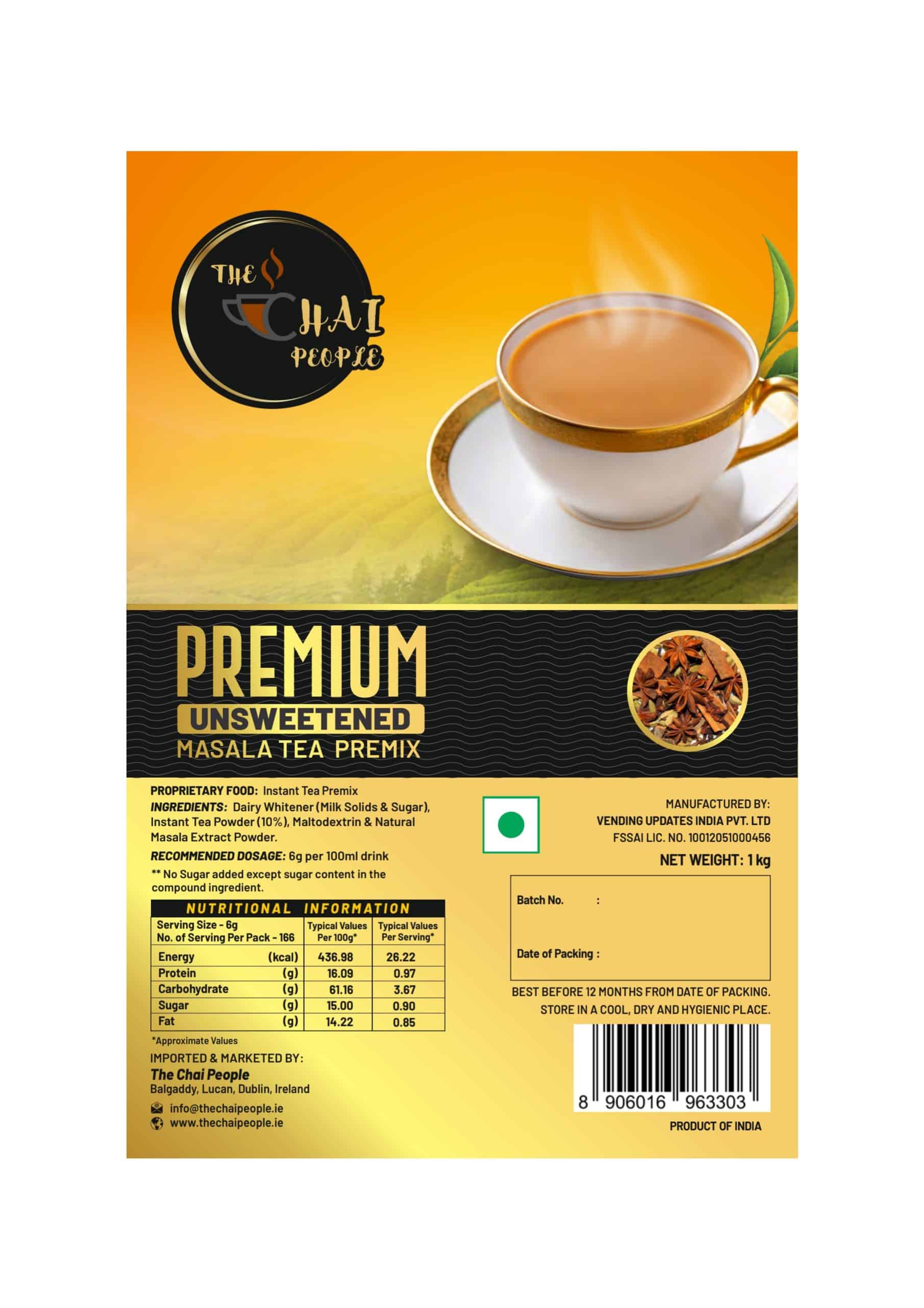 Kadak Unsweetened Masala Tea Premix